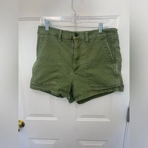 Madewell Olive Green High-Waist Women’s Shorts